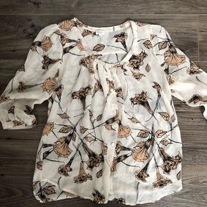 Aritzia babaton floral blouse